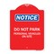 Signmission Do Not Park Personal Vehicles on Site, Red & White Aluminum Sign, 18" x 24", RW-1824-24143 A-DES-RW-1824-24143 - alternate 1